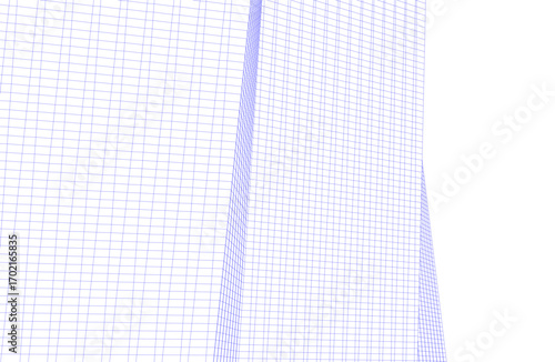 Architecture building 3d. Concept drawing