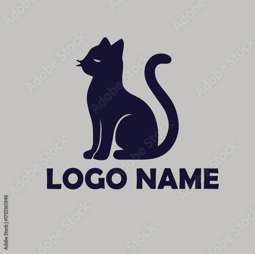 Pet Grooming care logo simple flat vector illustration Icon