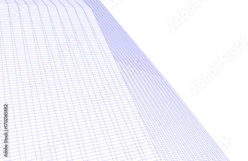 Architecture building 3d. Concept drawing