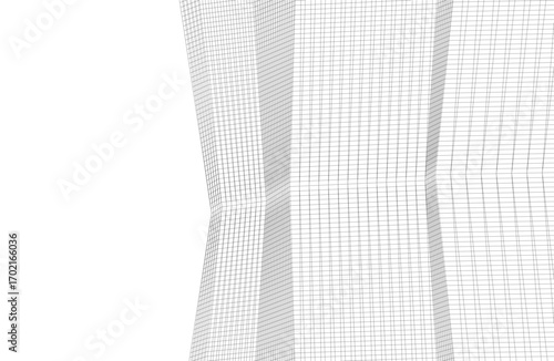 Architecture building 3d. Concept drawing