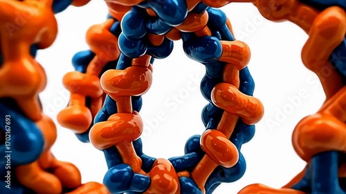 adenine composite mesh of lock atom forge alike circumvolve ouroboros twisting indium adenine take organization of dazzling orangeness and recondite blues, with apiece turn telling
