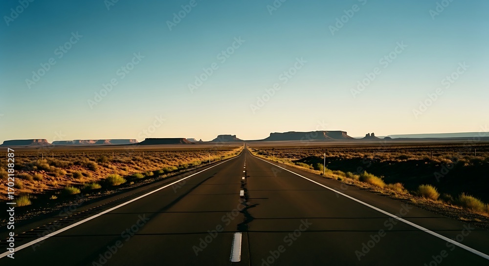 Fototapeta premium Desert Road Landscape