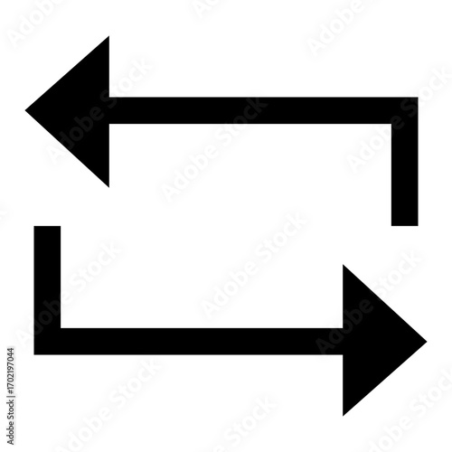 Swap horizontal orientation arrows icon
