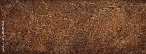 Close-up of brown leather texture