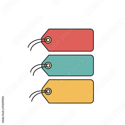 Colorful Price Tags Labels