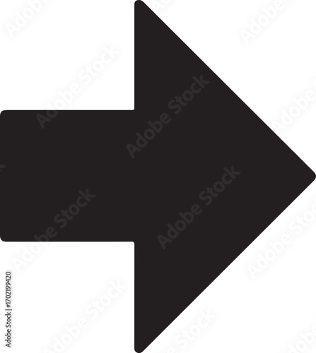 Free Download Triangle arrow silhouette vector icon for direction, navigation, pointer, forward, and interface use. - GFXLoad