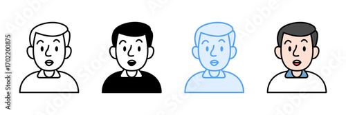Angry Icon Set Multiple Style Collection