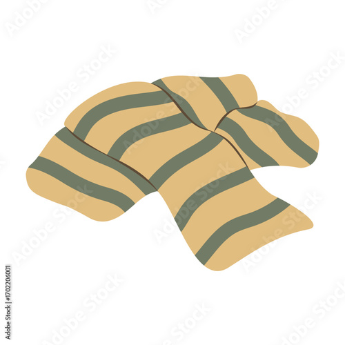 Winter clothes collection with coats, sweaters, scarves and warm accessories