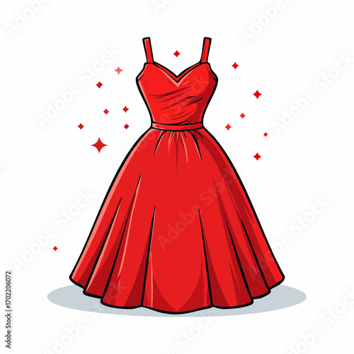 Rotes Kleid