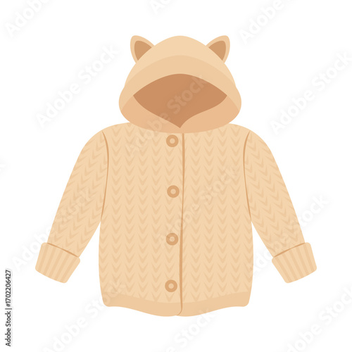 Winter clothes collection with coats, sweaters, scarves and warm accessories