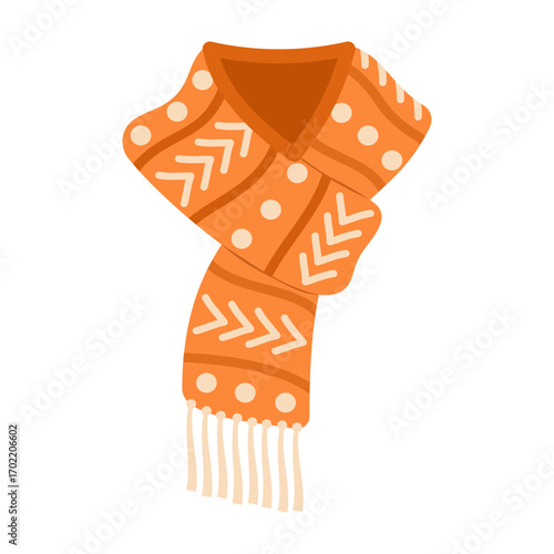 Winter clothes collection with coats, sweaters, scarves and warm accessories