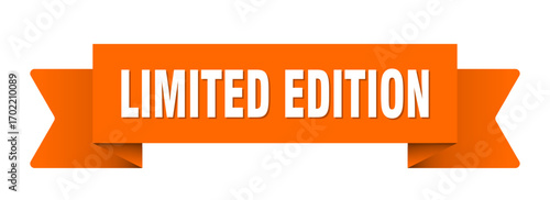 limited edition ribbon isolated on transparent background. limited edition ribbon