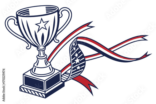 silver trophy cup