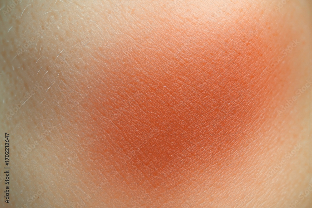 Fototapeta premium Close-Up of Creamy Blush Swatch: Warm Tone for Flawless Complexion