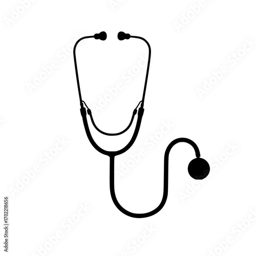 Professional stethoscope icon symbolizing medical care and diagnostic health checks