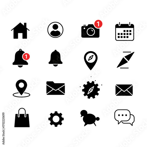 social media icons set