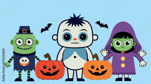 Cartoon Zombie Boy Character – Halloween Spooky Kid, Creepy Cute Monster Cartoon, Scary Zombie Cartoon Figure, Undead Cartoon Illustration, Child Spooky Zombie Clipart, Kids Friendly Monster Icon, Hal