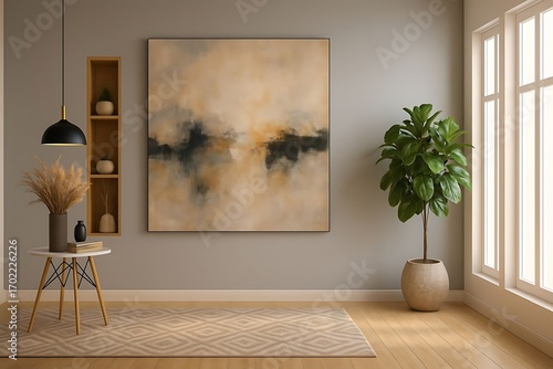 Minimalist Interior With Serene Atmosphere And Natural Light