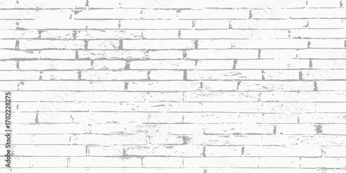 Vector white brick wall, masonry pattern of painted stone and concrete. modern art