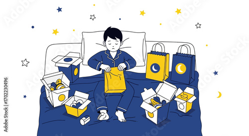 A Sleepless Night: The Quiet Solitude of Anxious Thoughts And Midnight Snacks