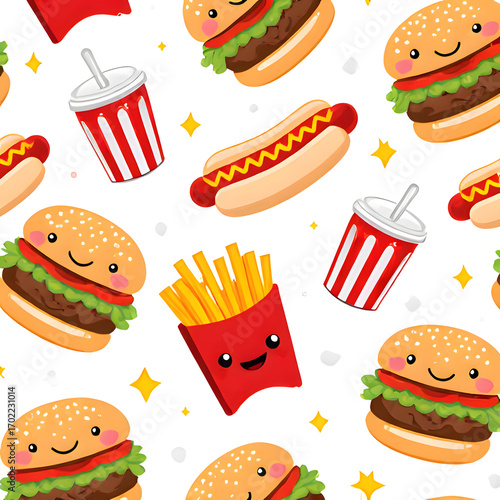 The Playful Fast Food Pattern