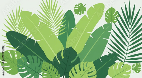 green leaves background