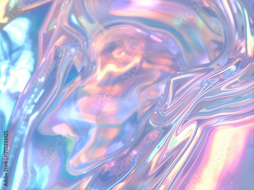 Metallic holographic background