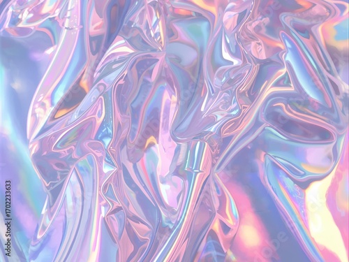 Metallic holographic background