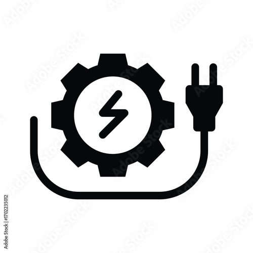 electrician services glyph icon illustration vector graphic.eps