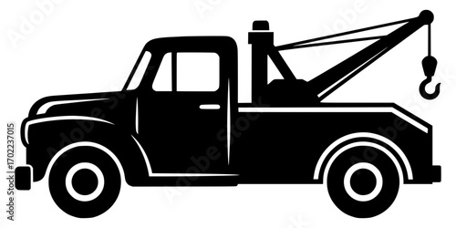 Tow Truck Vector, Tow Truck SVG, Truck SVG, Vehicle SVG, Service SVG