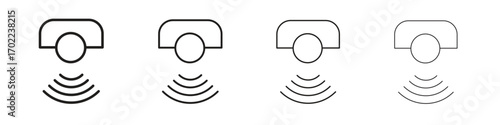 Sensor icon vector graphics. black style vector icons