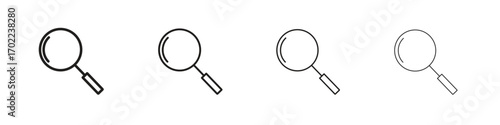Search icon vector graphics. black style vector icons