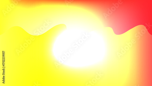 Abstract gradient background with bright white center surrounded by yellow and red hues blending softly