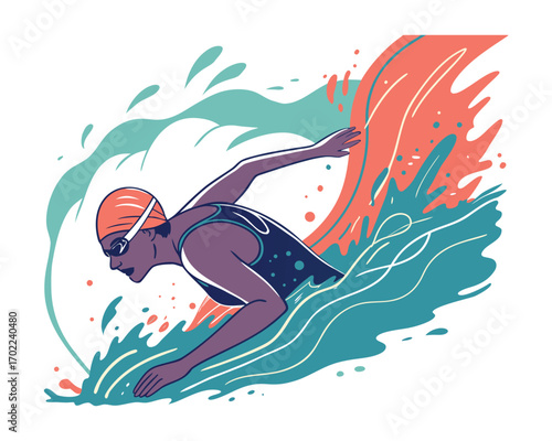 Olympic Swimming Competition: Speed, Strength, Glory in Water