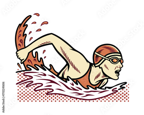 Olympic Swimming Competition: Speed, Strength, Glory in Water