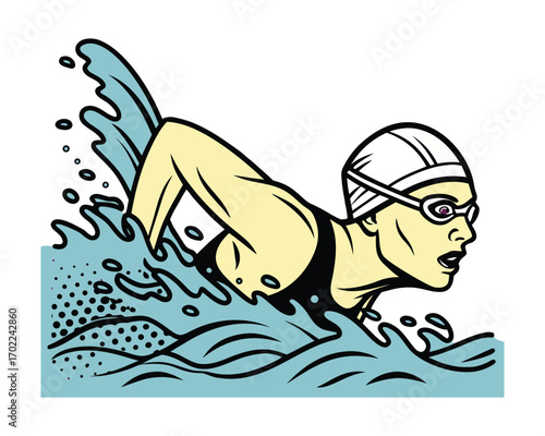 Olympic Swimming Competition: Speed, Strength, Glory in Water