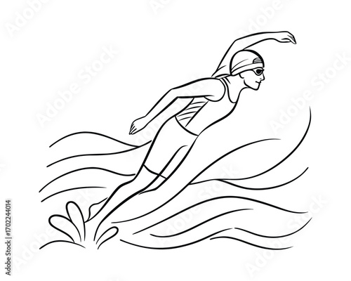 Olympic Swimming Competition: Speed, Strength, Glory in Water