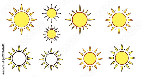sun, sunlight, suns, bright, sunny, day, daylight, sky, warm, summer, heat, solar, morning, noon, afternoon, sunset, sunrise, nature, energy, shine, shining, glow, radiant, yellow, golden, circle, rou