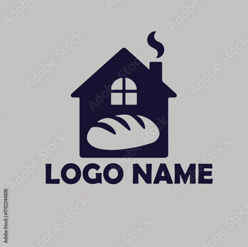Home Baking Homemade, Food, Kitchen logo simple flat vector illustration Icon