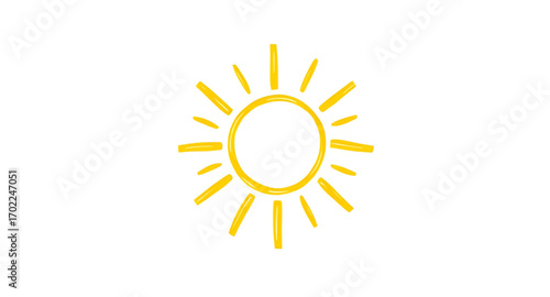 sun vector illustration, sunshine icon, bright sun graphic, glowing sunburst, solar energy symbol, summer sunlight, radiant rays design, yellow sun clipart, sunny weather icon, sunlight circle, cartoo