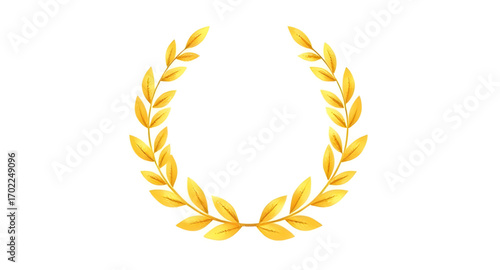 gold laurel wreath emblem, golden laurel wreath badge, laurel wreath gold emblem, victory wreath emblem, award laurel badge, success wreath emblem, champion laurel badge, achievement wreath emblem, cl