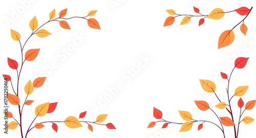 Wallpaper Mural autumn greeting frame, autumn poster frame, autumn seasonal background, autumn celebration frame, autumn leaf illustration border, autumn rustic design frame, autumn banner with leaves, autumn holiday Torontodigital.ca