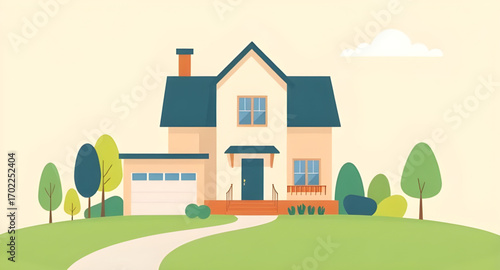 cartoon home landscape, colorful cottage cartoon, cartoon little house, dream house cartoon, cartoon city house, countryside house cartoon, storybook house background, cartoon hut illustration, cartoo