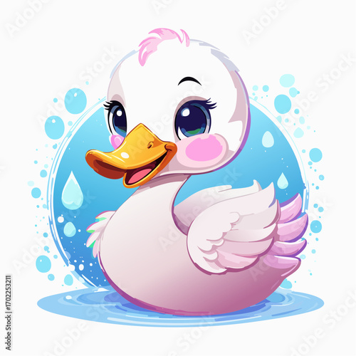 Niedlicher Schwan