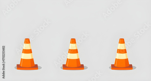 reflective cone illustration, traffic icon set, cone symbol vector, road safety cone, construction safety icon, orange traffic cone set, road hazard cone, vector cone collection, traffic elements icon