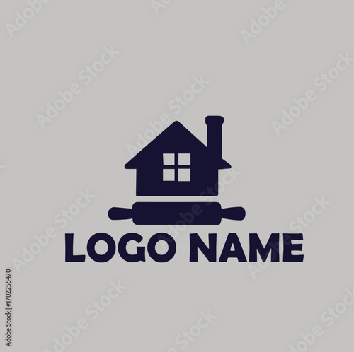 Home Baking Homemade, Food, Kitchen logo simple flat vector illustration Icon