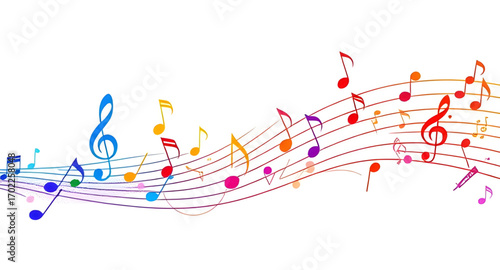 minimal music wallpaper, graphic music background, sound wave with notes, lively music notes, vibrant music background, party music backdrop, glowing music notes, neon music wallpaper, artistic music 