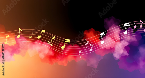 musical notes pattern, melody background, harmony wallpaper, treble clef background, bass clef design, sheet music backdrop, abstract music notes, floating music notes, decorative music background, cl
