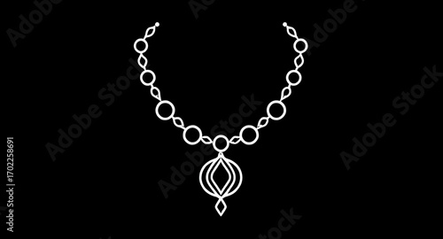 necklace design, artistic necklace illustration, ornate necklace art, decorative necklace drawing, choker necklace design, long necklace sketch, beaded necklace art, vintage necklace design, silver ne