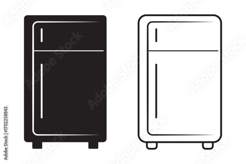 Fridge icon. fridge vector icons for web design isolated on white background eps 10